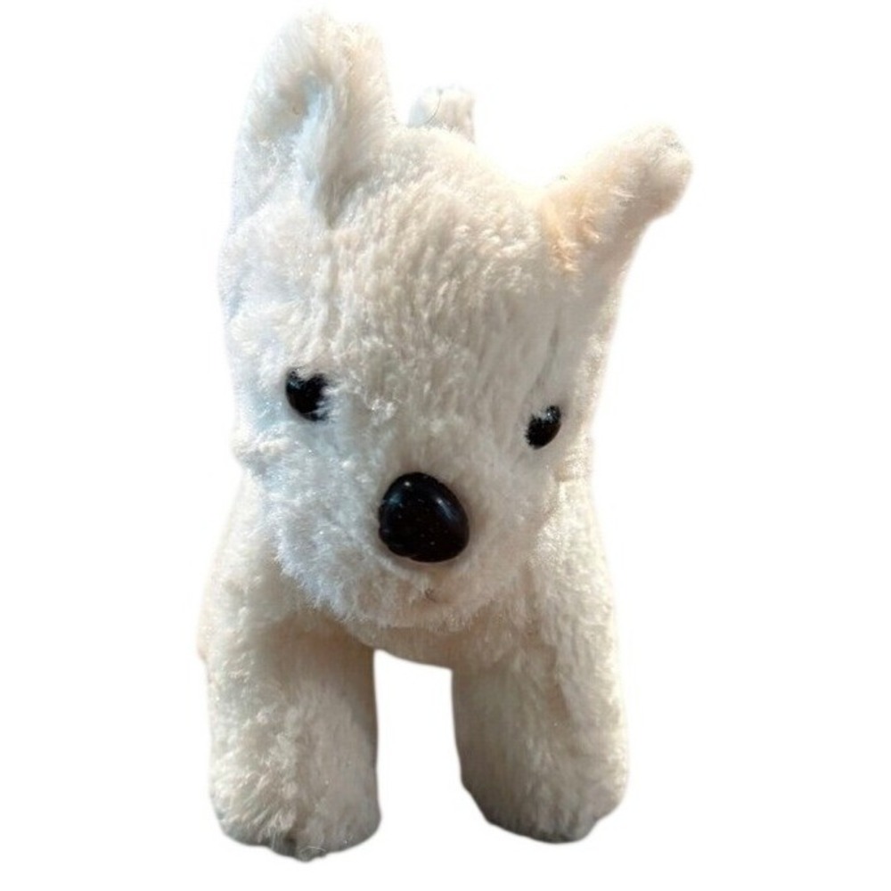 White Westie Plush Dog Small West Highland Terrier Stuffed Animal 6 Inchβ